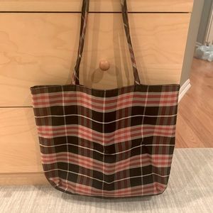 Authentic vintage BURBERRY navy nova check tote
